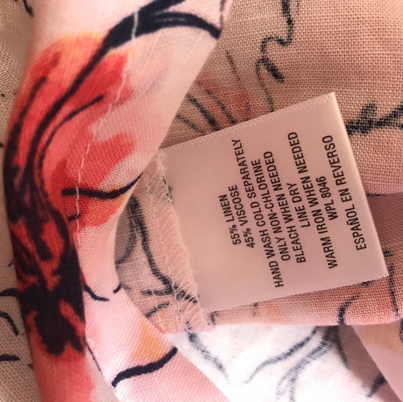 JM Collection Women's Floral Mirage Top Size P/XL - Picture 5 of 8